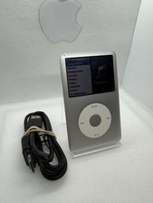 Apple iPod Classic 7. Generation Silber Grau 120GB gebrauchter Zustand #124