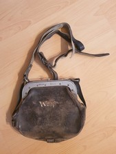 DDR Schaffnertasche aus Leder, Kontrolleur, Antik