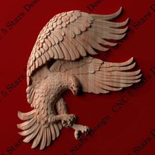 Adler in Holz geschnitzt Wohndeko Geschenkartikel Neu