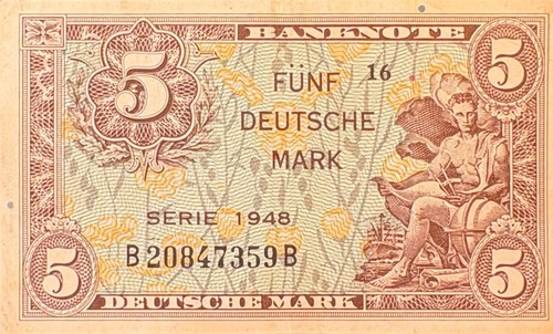 West germany deutsche mark - west, 5
