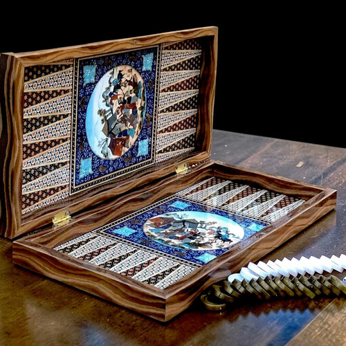 Extra großes backgammon set - backgammon,