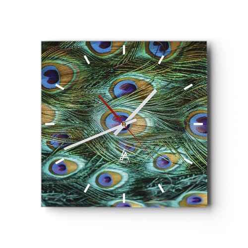 Modern wanduhr 30x30cm - 30x30cm, quadrat