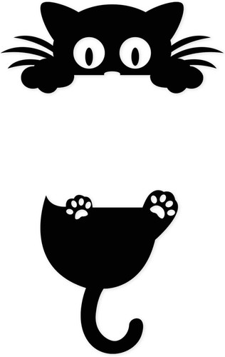 Katzen wandtattoo aufkleber - wandtattoo,