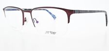 JF Rey Brille JF 2883 3500 55-19 140 Titanium Halbrand Weinrot Rechteck Karree