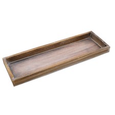 Holz Kerzen Tablett braun