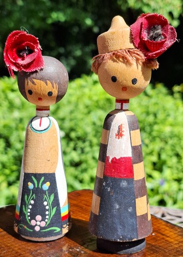 Holz puppe figur paar russland - holz,