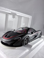 McLaren P1 Matt Black / Red Accents / Black wheels 12241 Autoart 1:12