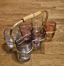 6 Vintage Schnapsgläser-Set