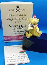Steiff Club Zinn Miniatur Figur Teddy Clown Replic 1926 Vintage