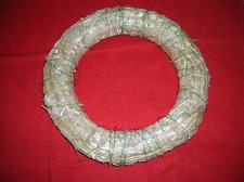 Natur Strohkranz Kranzrohling Ø 25 cm 4,5 cm dick Adventskranz Herbstkranz Türkr