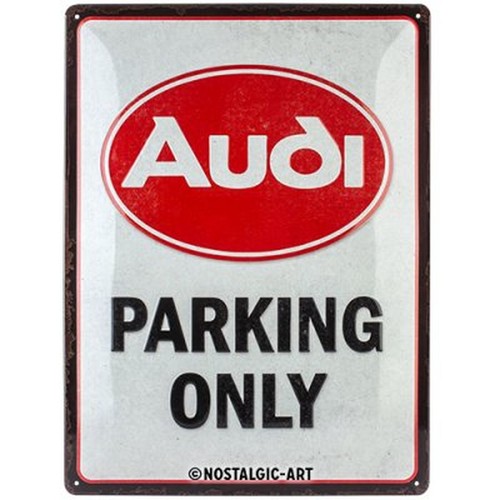 Relief blechschild audi - relief-blechschild, "audi
