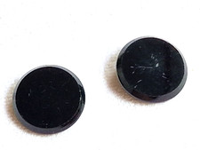 Augen Basteln - 2 Jackenknöpfe Knöpfe - 2,7 cm Durchm. groß - Schwarz - Vintage
