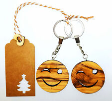 Schlüsselanhänger 2 Stück Set Smiley Partnerschmuck Emoji Smile Lächeln Smileys