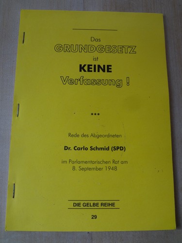 Das grundgesetz ist keine - grundgesetz,