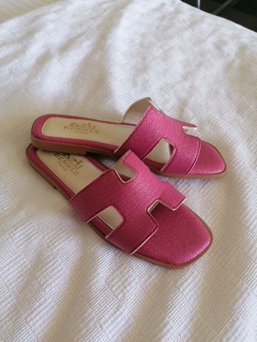 Damen leder slides flache - damen, slides,