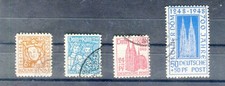 Alliierte Besetzung Mi. 69 - 72  Kölner Dom Gestempel siehe Bild