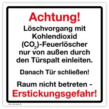 Aufkleber „Achtung