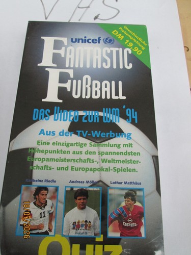 Fußball quiz fantastic vhs - fußball,