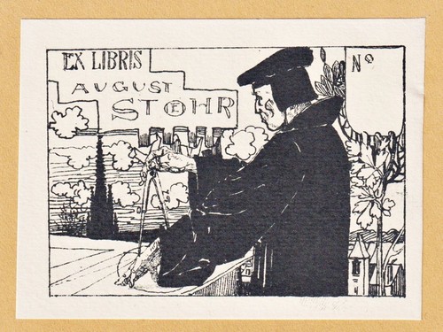 Exlibris august stoehr - /august, /