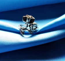 Ring Silber 800 Ägypten Rose Blume im Jugendstil Natur floral Blüte Vintage