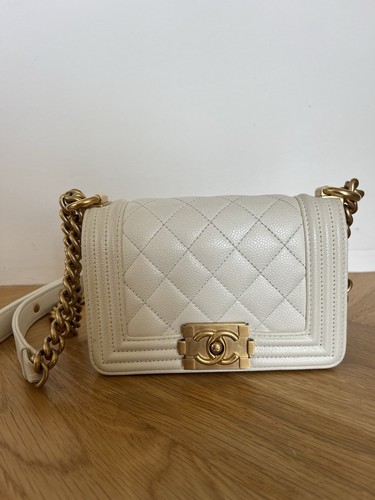 Chanel boy bag mini caviar - chanel,