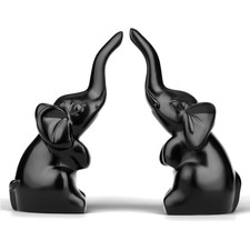 Elefanten Deko Set Schwarz