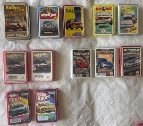 12x auto quartett konvolut - 12x,