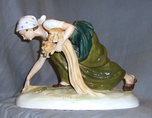 Figur ährenleserin farbig - figur, Ährenleserin,