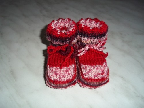 Handgestrickte babyschuhe gr - handgestrickte,