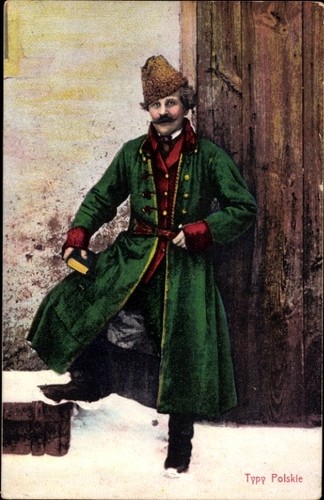 Mann polnischer tracht - ak,