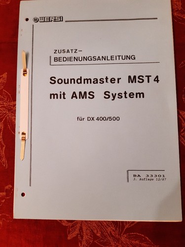 Zusatz bedienungsanl dx - zusatz-bedienungsanl.,