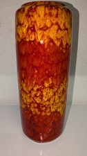 Scheurich Vase Fat Lava Orange