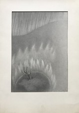 Erich Hahn Berlin Mutter Erde Planet Alter Baum Flammen 1981 Surrealismus