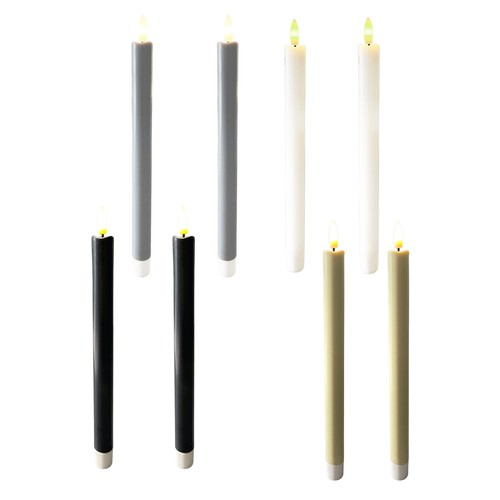 Led stabkerzen schwarz - led,