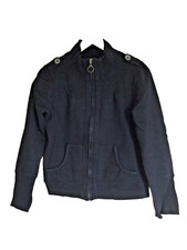 Madonna kurze Jacke, Farbe Schwarz, Größe L, mit Reißverschluss,