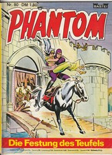 ✪ PHANTOM #80 Die Festung des Teufels, Bastei Verlag 1977 COMICHEFT Z2