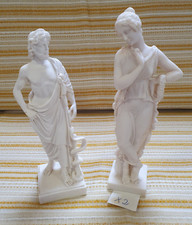 Alabaster Figuren griechische Mytologie, Gott Asklepius u. Göttin Persephone(X2)