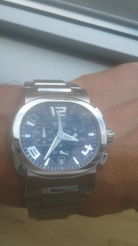 Festina steel chronograph - steel,