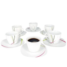 6er Set Kaffeetasse 20cl mit