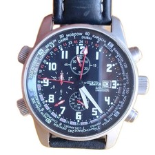 ASTROAVIA ALARM PROFESSIONAL CHRONOGRAPH WASSERDICHT 3 BAR EDELSTAHL UHR...
