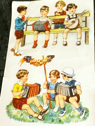 Vintage papier oblaten - 4,