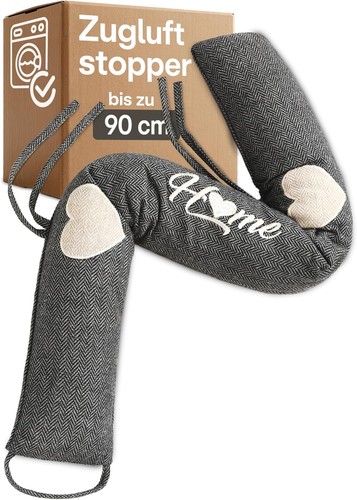 Zugluftstopper waschbar 90cm - zugluftstopper,
