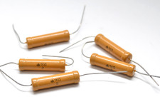 5x Vintage MIL spec Widerstand von Rosenthal 1 kOhm / 2 W, Radio Resistor, NOS