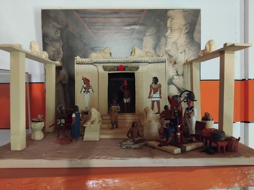 Elastolin diorama pharao - elastolin, diorama-pharao