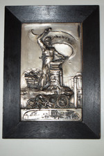 Altes Zinnbild "Industrie" im