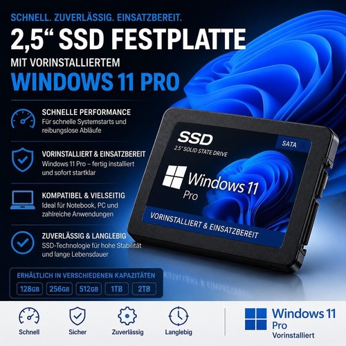 Ssd festplatte mit - 2.5",