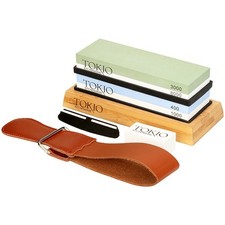 Messer-Schleifstein-Set mit 4