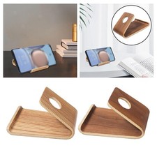 Desktop-Telefonhalter, Heimbüro, tragbarer Handy-Ständer aus Holz