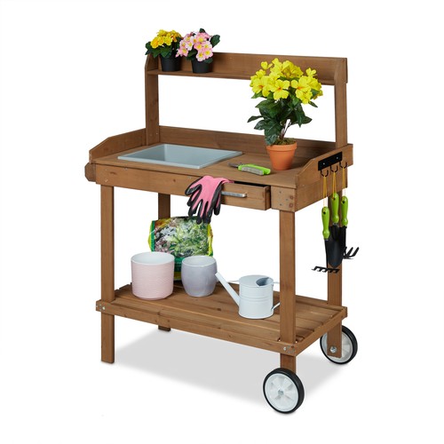 Pflanztisch gartenarbeitsplatz - pflanztisch,
