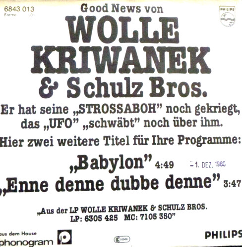 1983 rare wolle kriwanek - wolle,